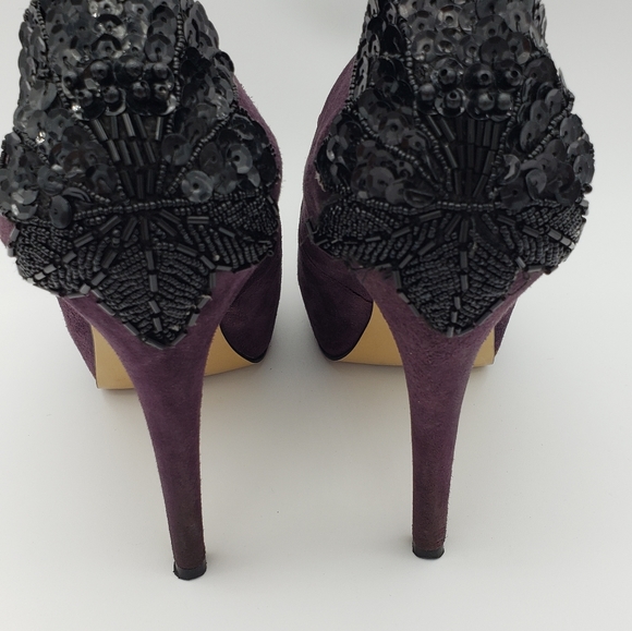 Nine West plum/purple decorative heels - Picture 4 of 14